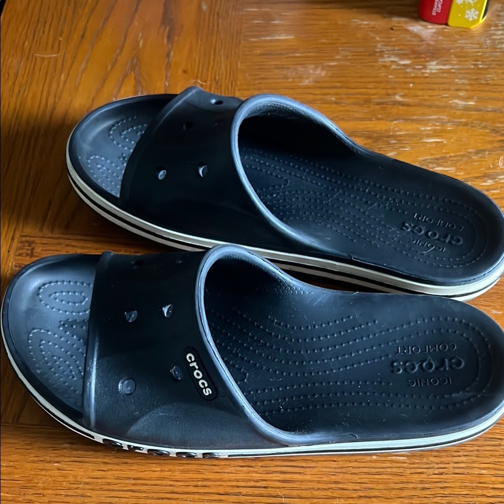 CROCS Black Slide Sandals